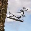 Dachshund Steel Metal Wall Art, Home Garden Yard Patio Statue Stake Decoration, Perfect For Birthdays, Housewarming Gifts