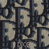 Dior Полный Принт Логотипа Классический Вышитый Монограмма Держатель для Карт Унисекс Держатель для Карт Джинсово-Синий 2ESCH136YSE-H05E