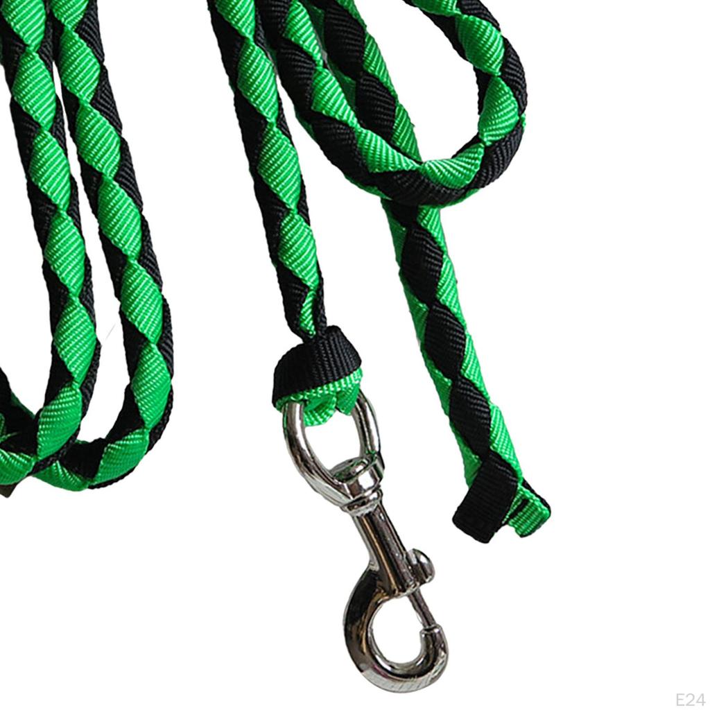 Horse Lead Rope Braided Attaches To Halter or Harness Leads Cord with Bolt Snap