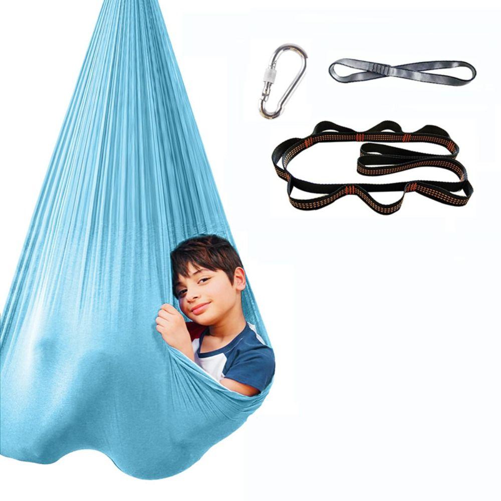 Multicolour Children Aerial Hammock Elastic Air Swing Chair Toy Yoga Fitness Tool  Indoor