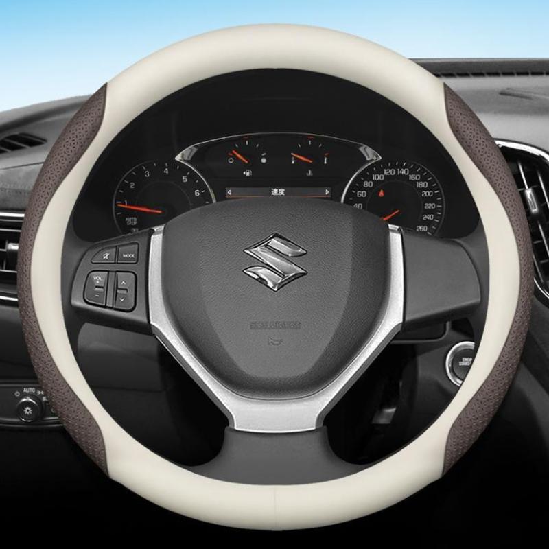for Suzuki Vitara 4th 2015 2016 2017 2018 Car Steering Wheel Cover PU Leather Non-slip Auto Accessories