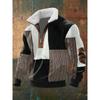 Men S Fleece Lined Pullover Sweatshirt Digital Print Casual Winter Wear