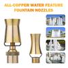 Brass Sprayer Cedar Tower Ice Fountain Nozzle  Universal for Swimming Pool Water Feature Garden Ornament