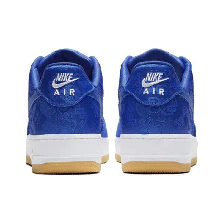 CLOT x Nike Air Force 1 PRM Royal Silk Унисекс Кроссовки Синий Университетский-синий Белый CJ5290-400