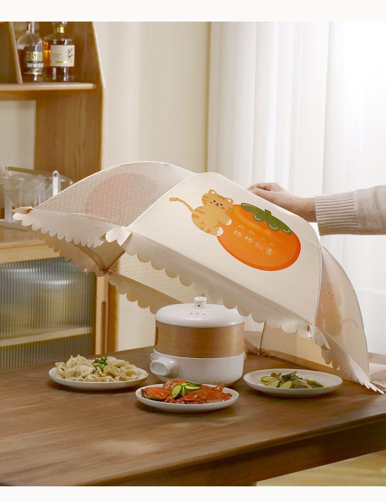 Foldable Dust & Flyproof Food Cover - Perfect for Dining Table & Leftovers