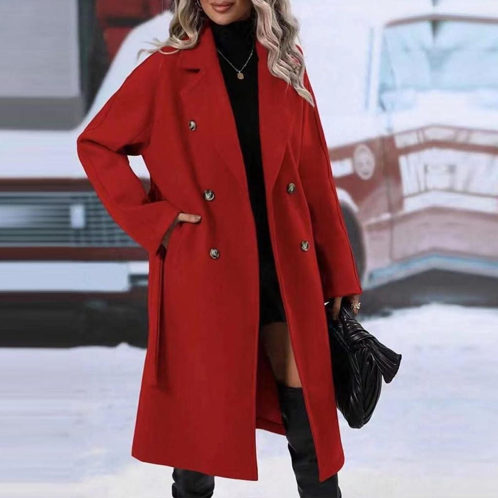 Модные тренчи для женщин, длинные тренчи, тонкие классические однотонные пальто