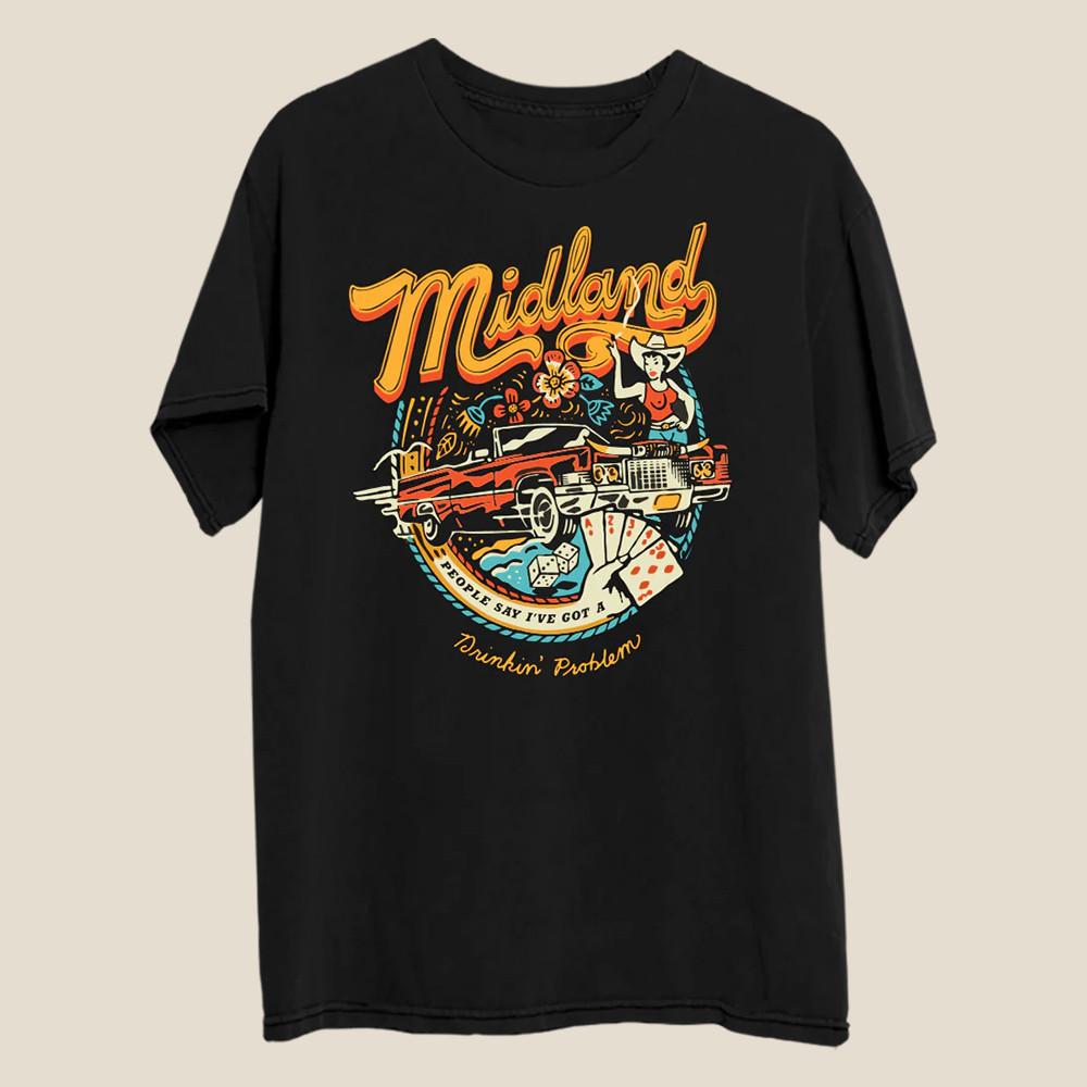 Rare Midland Band Cotton Collection Gift For Fan S to 5XL T-shirt K445