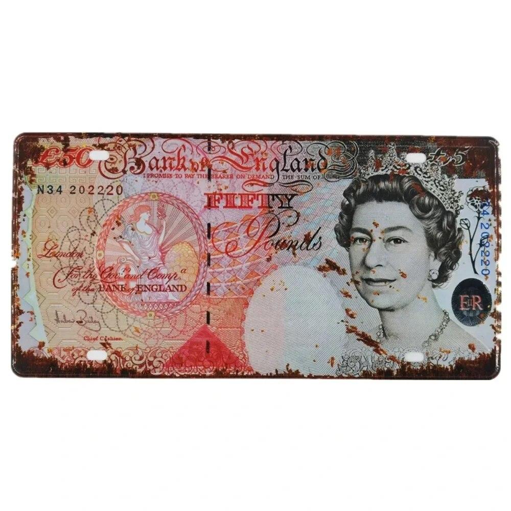 Metal Tin Sign Car License Plate Beer Beach USA Art Poster Shabby Plaque Iron Poster Pub Wall Sticker Decor