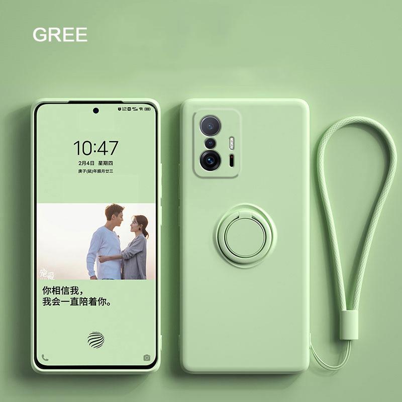 Luxury Magnetic Silicone Case Xiaomi Mi 10 10T Lite 11 11T 11i 5G NE Redmi Note 10s 11s 9 9s 9A 9AT 9C 8 8T POCO F3 Soft Full Cover Ring Holder Stand