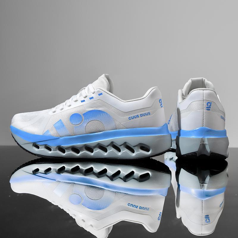 Men Sports Running Black Jogging Shoes Casual Sneakers Outdoor Breathable Mesh Male Light Shock-absorption Grey Tennis Footwear