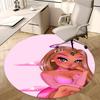 Charming Angel Chair Mat - Round Carpet for Home Decor, Office Use, Bedroom & Living Room Gift0509b
