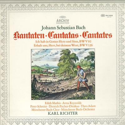 LP Пластинка КАРЛ РИХТЕР - Бах: Кантата BWV.92,126 MA5058 ARCHIV PRODUKTI Япония Классика Б/У