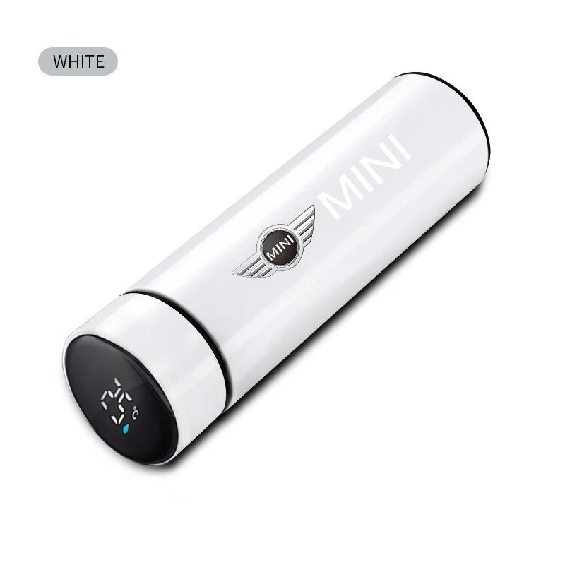 500ml smart thermos bottle with For Mini Cooper JCW Works Hatch F54 F55 F56 F57 F60 R50 R52 R53 R55 R56 R57 Accessories