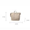 Women's Tote Bag Striped Canvas Casual Handbags For Ladies Simple Shopping Large Capacity Shopper School Shoulder Bag ARI