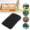 Golf Practice Net Heavy Duty Impact Netting 3m X 3m Rope Border On All 4 Sides Black 30x30mm