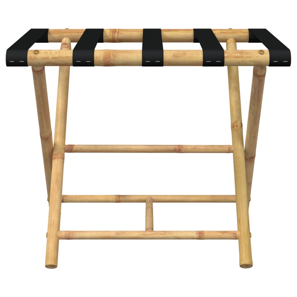 Foldable Luggage Rack 62 x 42 x 50.5 cm Bamboo