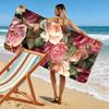 Floral Pattern Beach Towel Beach Towel Quick-drying for Travel Outdoor Sports Jogging Beach and Swimming