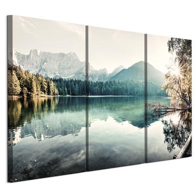 Picture On Italian Canvas 90 X 60 Cm Triptych - Classical Style - Nature Picture On Italian Canvas 120 X 80 Cm Triptych - Classical Style - Nature