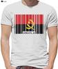 New T Shirt Unisex Fashion Pure Cotton Round Collar Unisex Angola Barcode Style Flag Unisexs Crewneck Tshirt 7 Colours Unisex S5xl