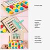 Wooden Colorful Memory Chesses Toy For Kid Hand-eye Coordination Game Toy For Toddlers