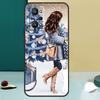 Модная Девушка С Рождеством Для OPPO Realme C33 C55 C35 C31 C30 C21Y C25 C11 C15 GT Neo 5 3T 2T 8 9 10 11 Pro Plus Чехол