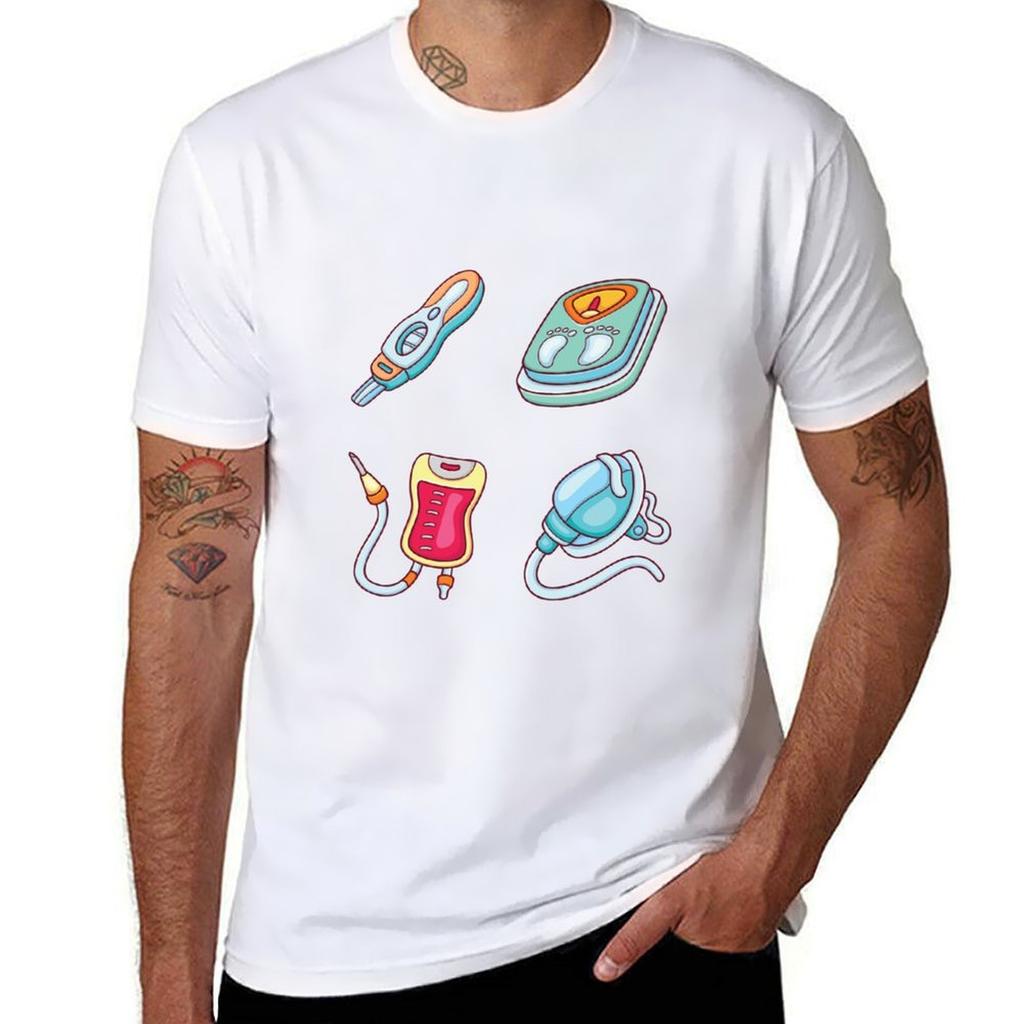 NURSE STICKER PACK TShirt Tough Fabric Work Tee