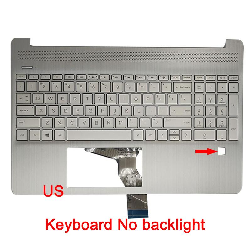 For HP 15-DY 15-EF 15S-FQ 15S-FR 15S-EQ TPN-Q222 Q230 Palm Rest shell Keyboard upper cover case L63578-001 L63579-001