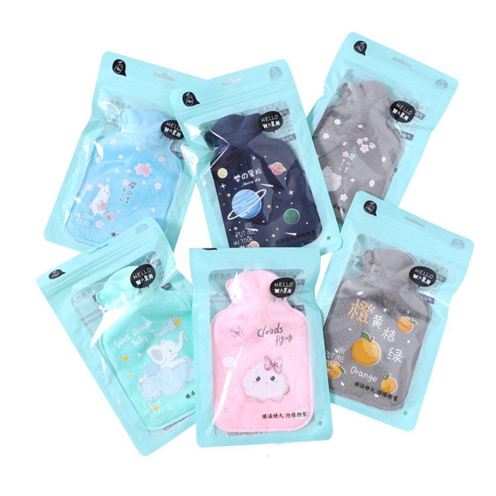 Winter Explosion-proof Cartoon Warming Products Plush Hot Water Bottles Water Injection