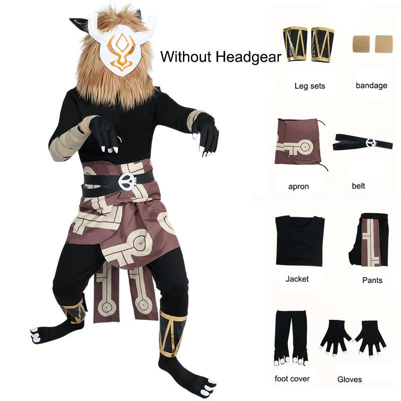 Impact Hilichurl Genshin Cosplay Costume Male Plush Mask Twodimensional Game