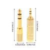 2Pcs/Set 6.5Mm To 3.5Mm And 3.5Mm To 6.5Mm Audio Adapter For Headphone Amplifier Audio Adapter Microphone 6.3 3.5 Mm Converter