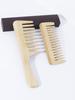 Набор расчесок из натурального бамбука из 2 штук, большая расческа с широкими зубьями, антистатическая расческа для волос, Специально для париков из натуральных волос