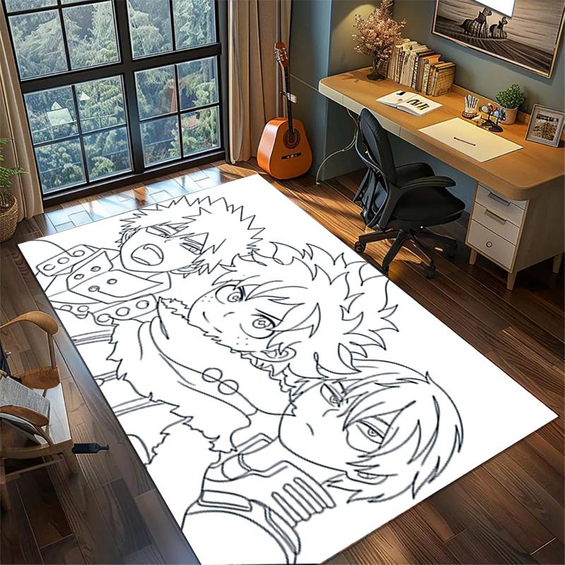 My Hero Academia Washable Floor Rug Large Non Slip Area Carpet Bedroom Gamer Decor