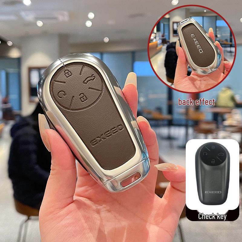 Совместимые чехлы для ключей для 2024 Starway Star Era ET и 2025 Star Era ES: Полное покрытие Металлический кожаный дизайн.