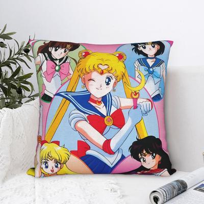 Sailor Moon Pillow Cover Kawaii Pillow Case For Office Car Home Decor Comfy Pillowcases Gift