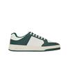 (w) Sl/61 Sneakers In Grained Leather White And Dark Green