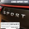 ABS Car Decor Decal SPORT Badge Auto Fender Sticker Sticker Accessories For Lexus CT200H IS300H IS200 IS250 RX350 NX200 GS430 GX