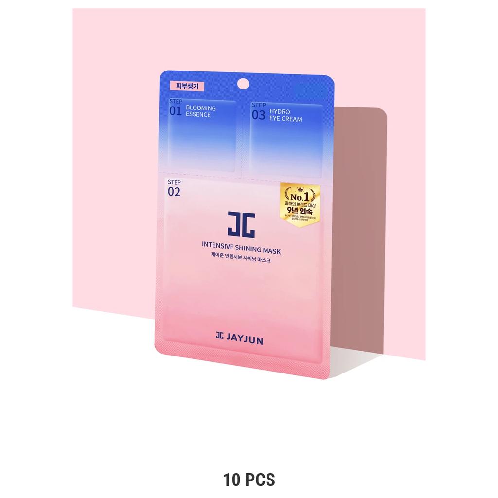 [DAISO] JAYJUN Step Face Masks 25ml - Black Water, Intensive Shining & Collagen Skin Fit