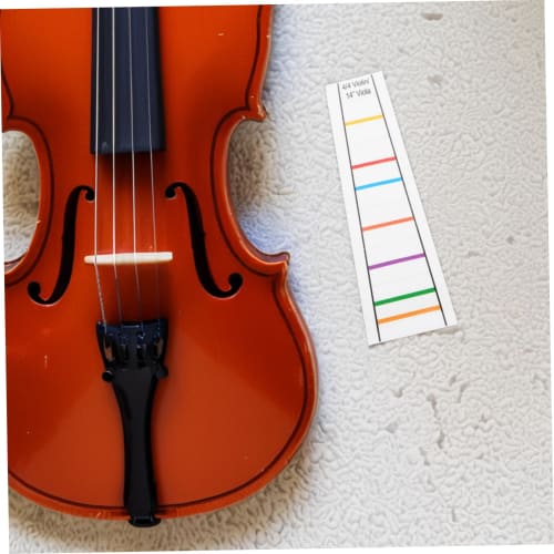 ERINGOGO 2 Pieces Violin Handle Stickers, Pitch Stickers, Transparent Guide, Positioning, Violin Note Stickers, Violin Fretboard Stickers, Scale Learn