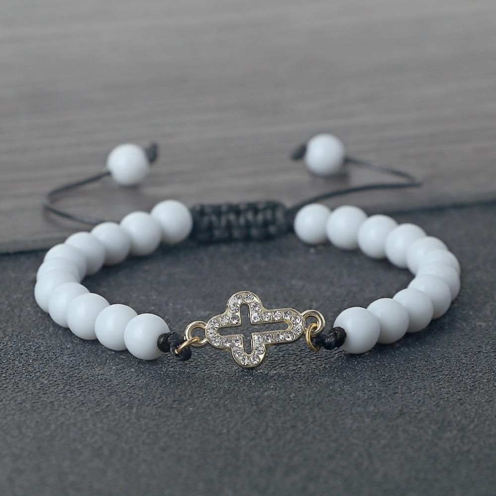 6mm Black Matte Bracelet Hollow Out Cross Pendant For Men And Women Catholic Christian Gothic Necklace Chain Unisex Jewelry Gift