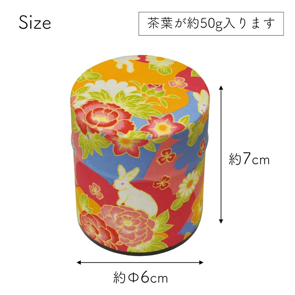 Чайная банка Yamako Tea Hana Usagi Изготовлено 792610 Мини-банка "По-Кан", Япония,