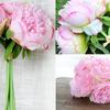 5 Head Big Peony Artifcial Silk Fake Flower Home Display Wedding Decor Bouquet