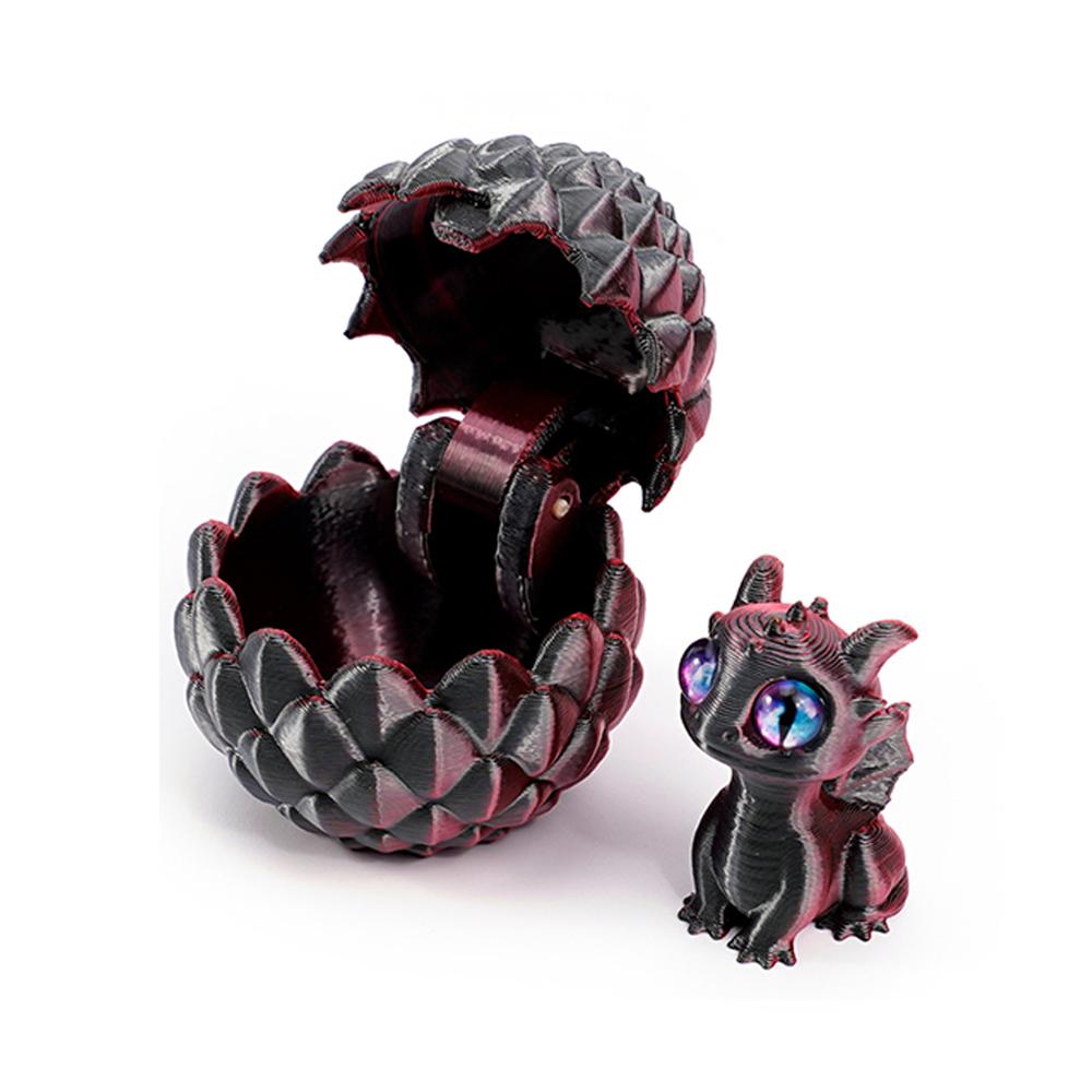 1/2 шт. Милые 3D-печатные яйца дракона с мини-игрушками-сюрпризами дракончиками для детских дней рождения, сувениры для вечеринок, подарки, рождественские наполнители для сладостей