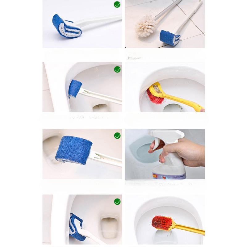 Новый не моющийся туалетный ершик, бытовая чистящая туалетная щетка, мягкая щетка без мертвых углов, щетка для сиденья унитаза