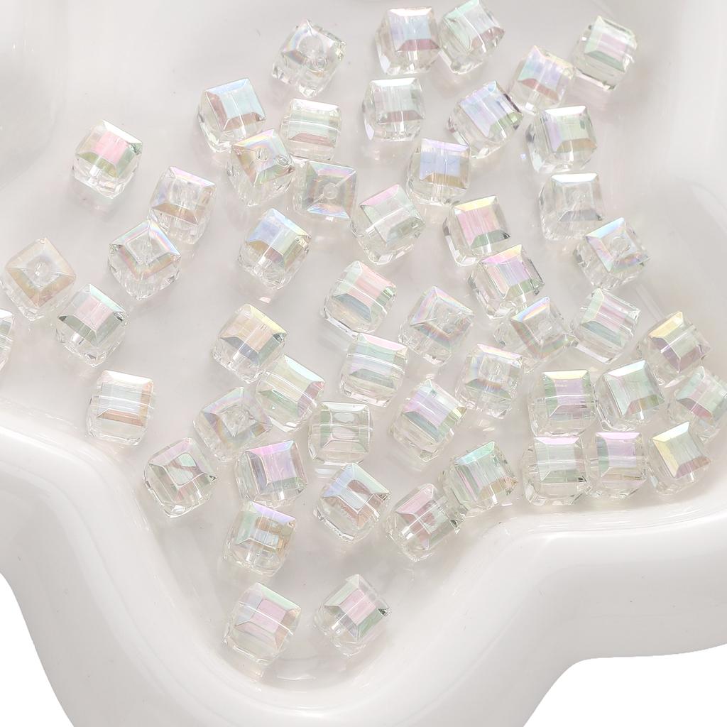 1300Pcs Acrylic Imitation Glass Three-Dimensional Magic Square Beads For DIY Bracelets Necklaces Jewelry Making