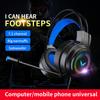 G58 G60 Gaming Headset 7.1 Stereo Svirtual Surround Bass Earphone Headphone With Mic Led Light For Computer Pc Gamer Foldable