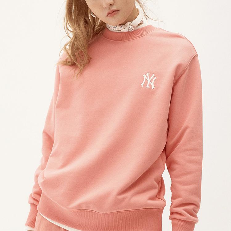 MLB Sweatshirts Unisex Pink Crew Neck Moderate Regular 31MT10111-50P