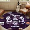 Dungeons & Dragons Round Rug for Livingroom,Bedroom, Palyroom, Chair Rug, Area rug, Circle Carpet, Large Size Fan Christmas gift