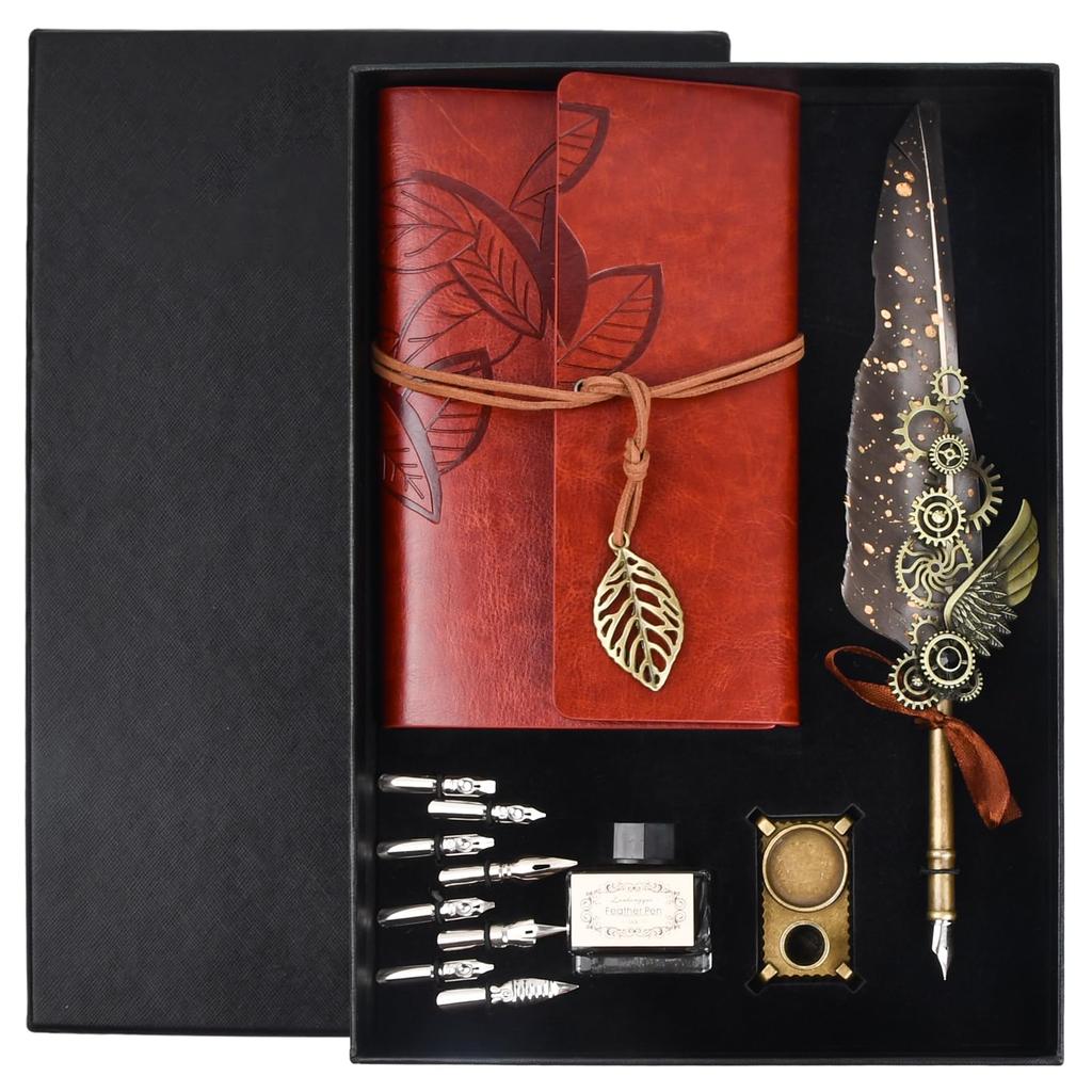 Перьевая ручка и чернила Перьевая ручка для письма Набор чернил для перьевой ручки Включает набор перьевых ручек Ручка для подписи Канцелярские принадлежности Перьевая ручка с чернилами в стиле ретро Перьевая ручка