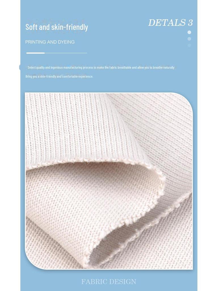 Ткань для свитшота из чистого хлопка, плотная двойная пряжа, 250 г