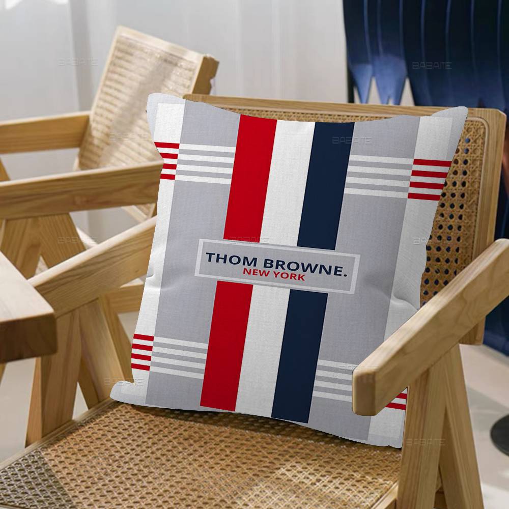 Fashion Brand TThom BBrown Personalized Pillow Cover Kids Bedroom Wild Party Decor Pillowcase Kid Birthday Shower Gift